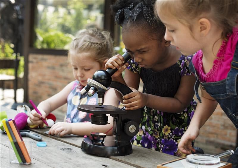 Children exploring and learning together